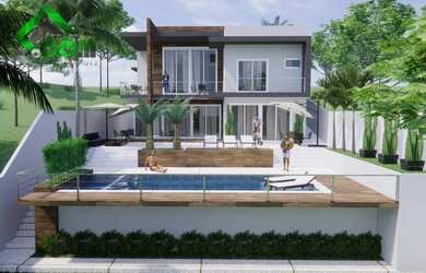 Imagem: A casa em condomínio possui 3 Dormitórios, 5 Banheiros, 4