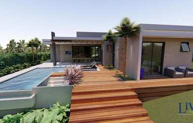 Imagem: A casa em condomínio possui 4 Dormitórios, 4 Banheiros, 4