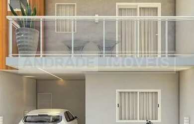 Imagem: A casa possui 3 Dormitórios, 2 Banheiros, 2 Vagas na garagem