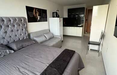 Imagem: O studio possui 1 Dormitório, 1 Banheiro e 25m² de Área e