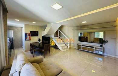 Imagem: O apartamento na cobertura possui 4 Dormitórios, 4 Banheiros