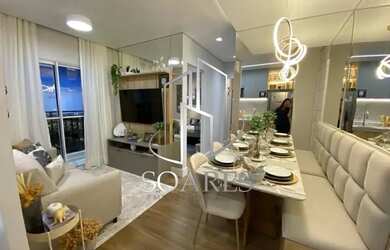 Imagem: O apartamento possui 2 Dormitórios, 2 Banheiros, 1 Vaga na