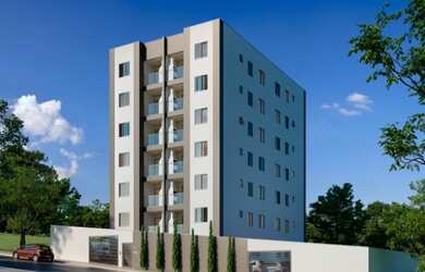 Imagem: O apartamento possui 2 Dormitórios, 1 Banheiro, 1 Vaga na garagem