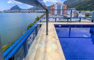 Imagem 4: Lagoa, Cinematográfica e Deslumbrante cobertura duplex, porteira Fechada