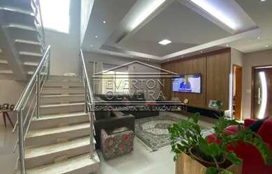 Imagem: A casa possui 4 Dormitórios, 5 Banheiros, 4 Vagas na garagem