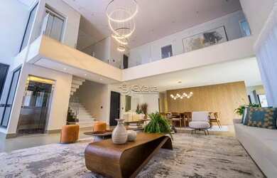 Imagem: A casa em condomínio possui 4 Dormitórios, 4 Banheiros, 5