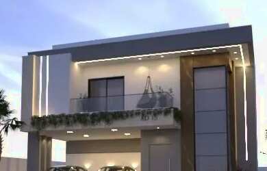 Imagem: A casa em condomínio possui 4 Dormitórios, 5 Banheiros, 4