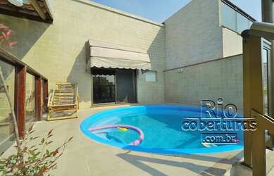 Imagem: O apartamento na cobertura possui 4 Dormitórios, 5 Banheiros