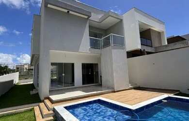 Imagem: A casa em condomínio possui 4 Dormitórios, 5 Banheiros, 4