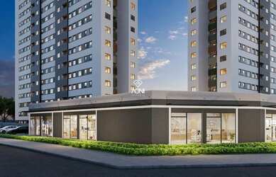 Imagem: O apartamento possui 1 Dormitório, 1 Banheiro, 1 Vaga na garagem