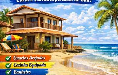 Imagem: A casa possui 3 Dormitórios, 2 Banheiros, 1 Vaga na garagem