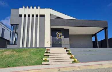 Imagem: A casa em condomínio possui 4 Dormitórios, 5 Banheiros, 4