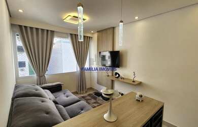 Imagem: O apartamento possui 1 Dormitório, 1 Banheiro, 1 Vaga na garagem