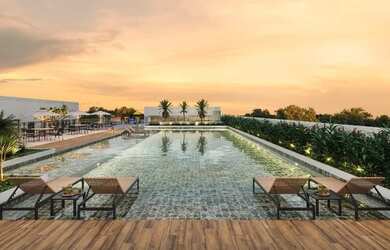 Imagem 10: Sensia Ponta Negra. Varanda, Imóvel novo, 63m² de Áreae1 Vaga na garagem