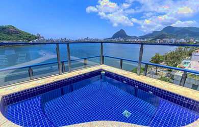 Imagem 1: Lagoa, Cinematográfica e Deslumbrante cobertura duplex, porteira Fechada