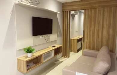 Imagem: O studio possui 1 Dormitório, 1 Banheiro, 1 Vaga na garagem