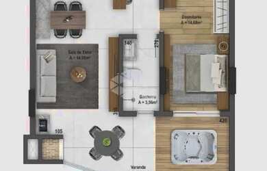 Imagem 10: APTO BAIRRO ROSÁRIO. Churrasqueira, Varanda, Imóvel novoe92m² de Área