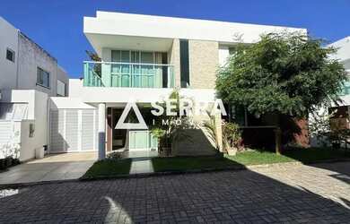 Imagem: A casa em condomínio possui 4 Dormitórios, 5 Banheiros, 1