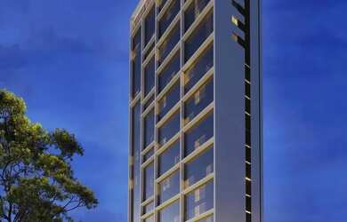 Imagem: O apartamento possui 1 Dormitório, 1 Banheiro, 1 Vaga na garagem