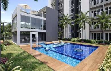 Imagem: O apartamento possui 2 Dormitórios, 1 Banheiro, 2 Vagas na