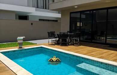 Imagem: A casa em condomínio possui 4 Dormitórios, 5 Banheiros, 4