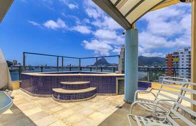 Imagem 5: Lagoa, Cinematográfica e Deslumbrante cobertura duplex, porteira Fechada