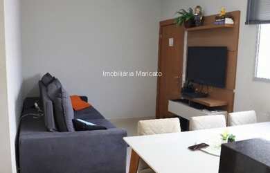 Imagem: O apartamento possui 2 Dormitórios, 1 Banheiro, 1 Vaga na garagem