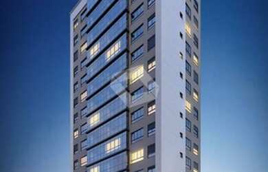 Imagem: O apartamento possui 1 Dormitório, 1 Banheiro, 1 Vaga na garagem