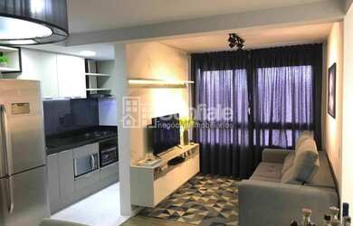 Imagem 2: Apartamento Padrão. Churrasqueira, Imóvel mobiliado, 52m² de Áreae1...