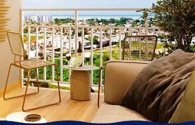 Imagem: O apartamento possui 2 Dormitórios, 1 Banheiro, 1 Vaga na garagem