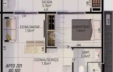 Imagem 11: Residencial Origem centro de Santa Maria-RS