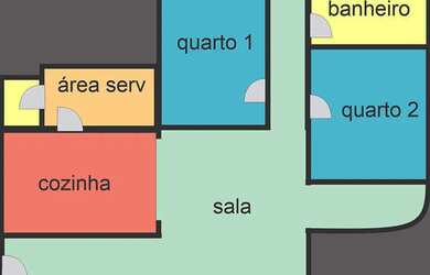 Imagem 4: Em frente a praia cômodos grandes