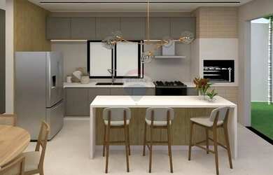 Imagem: A casa em condomínio possui 3 Dormitórios, 3 Banheiros, 2