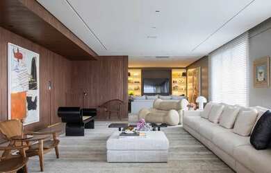 Imagem: O apartamento na cobertura possui 3 Dormitórios, 5 Banheiros