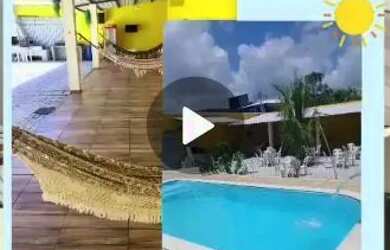 Imagem: A casa possui 3 Dormitórios, Acomodam 15 pessoas, 4 Vagas na