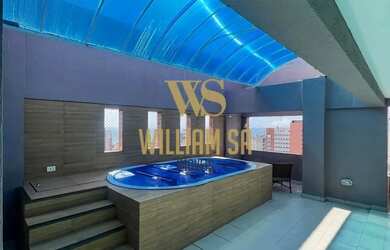 Imagem: O apartamento na cobertura possui 4 Dormitórios, 5 Banheiros