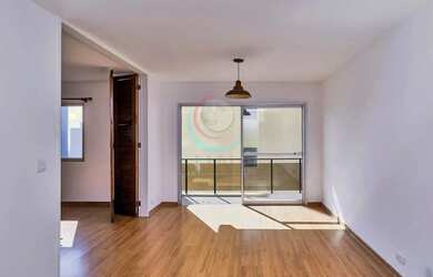 Imagem: O apartamento possui 1 Dormitório, 1 Banheiro, 1 Vaga na garagem