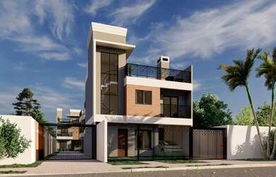 Imagem: A casa possui 3 Dormitórios, 3 Banheiros, 1 Vaga na garagem