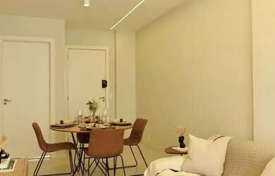 Imagem 8: 2 quartos com suíte. Piscina, Churrasqueira, Imóvel mobiliadoeAr-condicionado