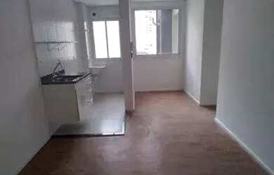 Imagem: O apartamento possui 1 Dormitório, 1 Banheiro, 1 Vaga na garagem