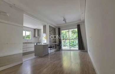 Imagem: O apartamento possui 1 Dormitório, 2 Banheiros, 1 Vaga na garagem