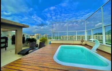 Imagem: O apartamento na cobertura possui 4 Dormitórios, 3 Banheiros