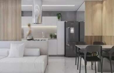 Imagem: O apartamento possui 2 Dormitórios, 1 Banheiro, 1 Vaga na garagem