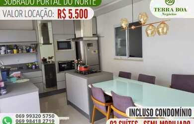 Imagem: A casa em condomínio possui 3 Dormitórios, 4 Banheiros, 2