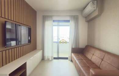 Imagem: O apartamento possui 1 Dormitório, 1 Banheiro, 1 Vaga na garagem