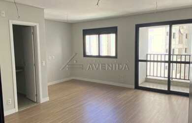 Imagem: O apartamento possui 1 Dormitório, 2 Banheiros, 1 Vaga na garagem