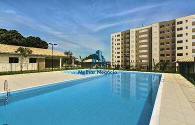 Imagem: O apartamento possui 2 Dormitórios, 1 Banheiro, 1 Vaga na garagem