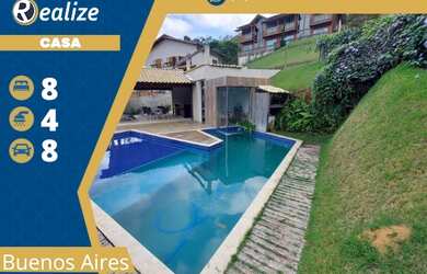 Imagem: A casa em condomínio possui 5 Dormitórios, 4 Banheiros, 5