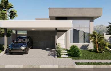 Imagem: A casa em condomínio possui 3 Dormitórios, 4 Banheiros, 2