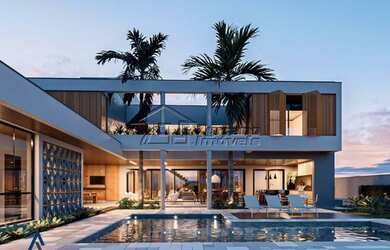 Imagem: A casa em condomínio possui 5 Dormitórios, 5 Banheiros, 5